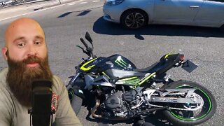 Girl Rear Ends Car! 99lives Motorcycle Crash Compilation REVIEW