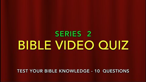 BIBLE VIDEO QUIZ GAME {Series 2} Challenge Your Friends or Small Group