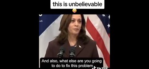 KAMALA " PANDA EYES" SPEAKS .... UNBELIEVABLE