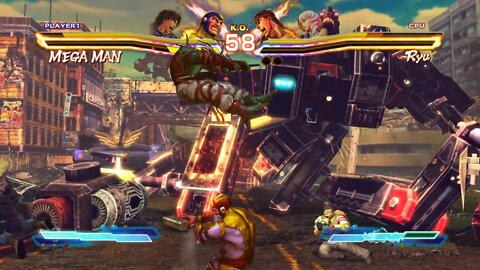 Street Fighter X Tekken: Lei & MEGA MAN vs Ryu & Alisa - 1440p No Commentary