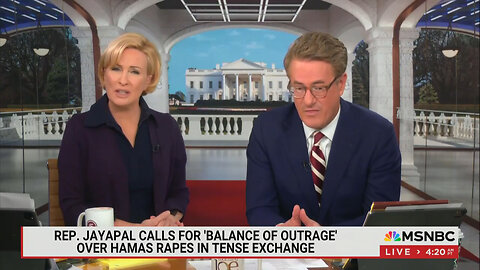 Scarborough Cannot Contain His Disgust At Rep. Jayapal's Equivocating On Hamas Raping Israeli Women