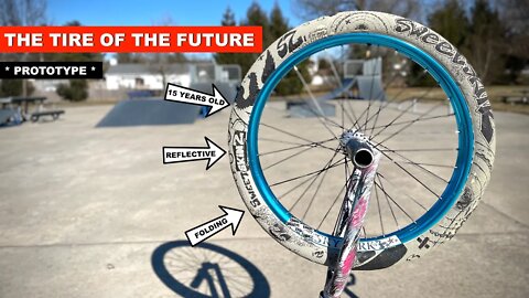 ** THE FIRST BMX TIRE OF ITS KIND **
