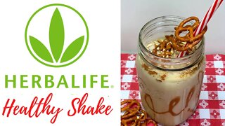 SALTED CARAMEL PRETZEL HEALTHY SHAKE!! HERBALIFE SHAKE RECIPE!!