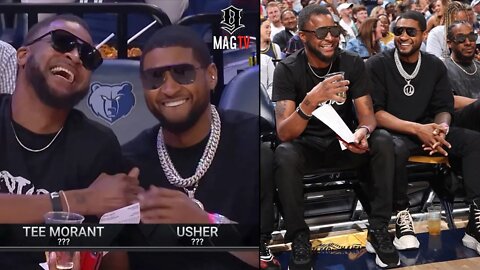 Usher Sees Himself In Ja Morant's Dad Tee! 🧐