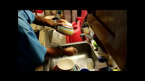 Quickest and Easiest Way to do Dishes using Only Water - NO SOAP!