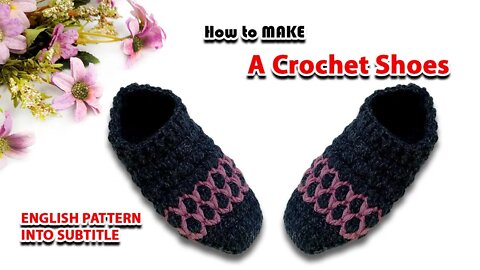 How To Make A Crochet Shoes Big Size l Crafting Wheel