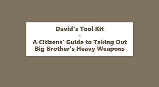 [Electronic Book] David's Toolkit - A Citizen's Guide to Taking out Big Brother's Heavy Weapons