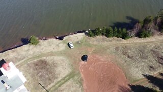 Flying Drone around an Island