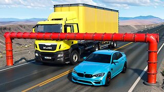 Cars vs Spikes x Giant Bulge x Low Pipline ▶️ BeamNG Drive