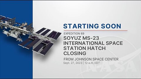 Soyuz MS-23 International Space Station Hatch Closing - Sept. 27, 2023