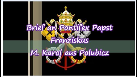 Brief an Pontifex Papst Franziskus 14.11.2023