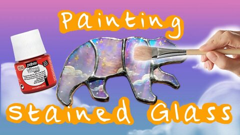 Painting Stained Glass WITHOUT a Kiln :: How I Paint Stained Glass using Pebeo Vitrea 160