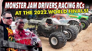 Monster Jam Drivers Racing RCs At The 2022 World Finals At Camping World Stadium! Who Will Win?