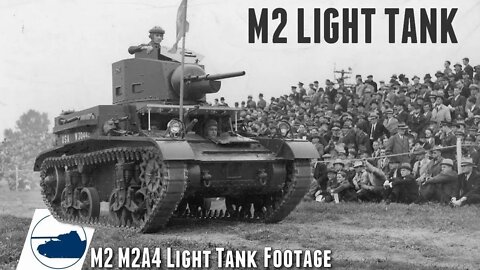 Rare M2 Light Tank - M2A4 Training footage.