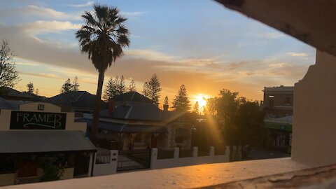 Largs bay sunset