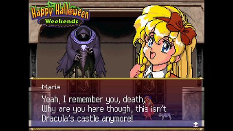 Castlevania Portrait of Ruins (Nintendo DS) Maria Renard Plus Rom Hack Funny Moments - Death Grim Reaper wants his Rematch/Revenge against Maria