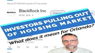 Investors Are Pulling Out of The Housing Market!