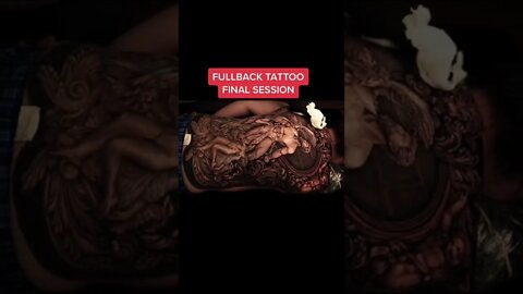 Full Back Tattoo In 80 Hours #shorts #tattoo #inked