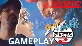 STREET FIGHTER ALPHA 2 (SUPER NINTENDO) GAMEPLAY / Grande porte dos ARCADES para SNES