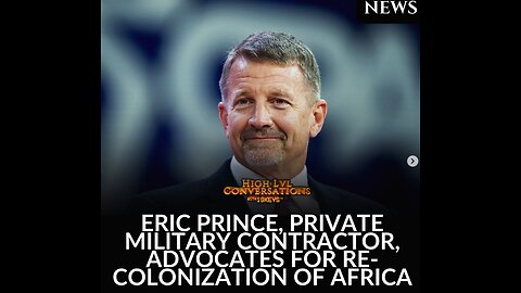 PRIVATE CONTRACTOR SAY'S AFRICA SHOULF BE RE-COLONIZED