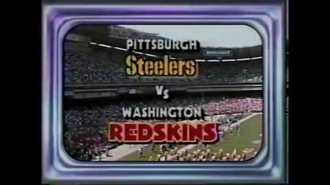 1988-09-11 Pittsburgh Steelers vs Washington Redskins