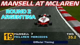 Mansell at McLaren | Round 2: Argentine Grand Prix | Formula 1 (PS1)