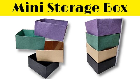 How to make paper mini storage box