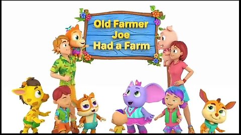 Old Farmer Joe Had A Farm / Joe's Farm Song For Kids/ Cartoon For Kids