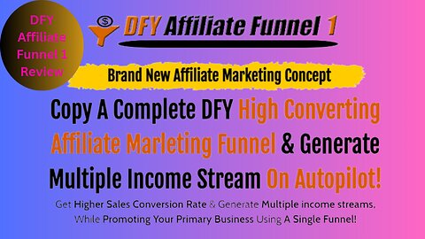 DFY Affiliate Funnel 1 Review