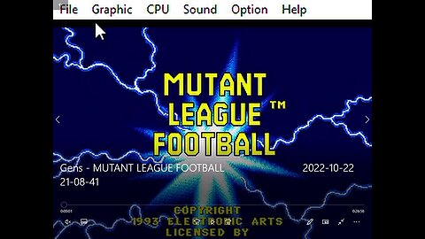 Mutant League Football Genesis rom