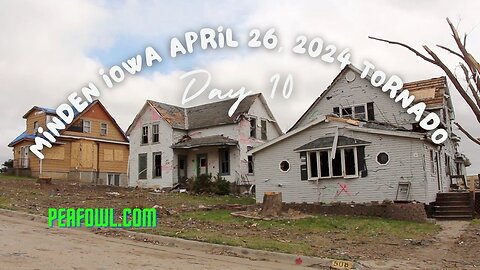 Minden Iowa April 26 2024 Tornado Day 10, Peacock Minute, peafowl.com