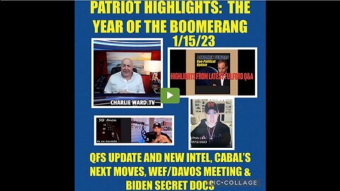 PATRIOT HIGHLIGHTS: THE YEAR OF THE BOOMERANG 1/15/23