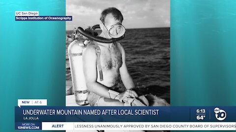 Underwater mountain named after "Einstein of the Ocean," Walter Munk