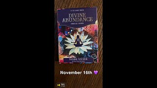 November 16th oracle card: signs