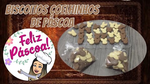 Biscoitos Coelhinhos de Páscoa - Mini Biscoitos deliciosos que desmancham na boca - Faça e Venda