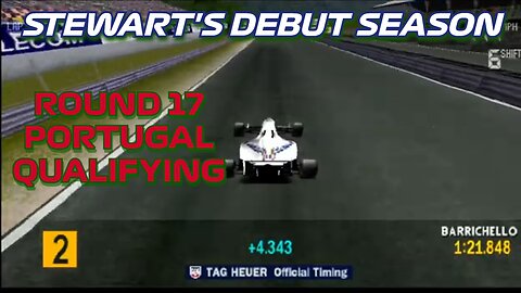 Stewart's Debut Season | Round 17: Portuguese Grand Prix Qualifying | Formula 1 '97 (PS1)