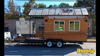 2009 - 8.5' x 25' Barbecue Concession Trailer with Commercial Smoker for Sale in Georgia