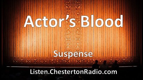 Actor's Blood - Frederic March - Ben Hecht - Suspense