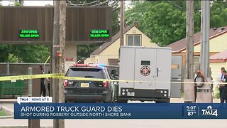 Armored truck guard dies