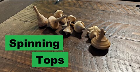 Woodturning Stocking Stuffers - Spinning Tops (A couple of fails) - Let's Figure This Out