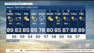 More thunderstorms develop this afternoon along a cold front