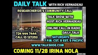 IRINA NOLA Past Life Regression Hypnotherapist DAILY TALK Show 11/28/15 Part 2