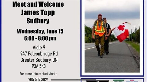 LIVE STREAM James Topp, meet an greet at aisle nine in Sudbury Ontario.