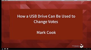 How a USB Drive can be used to change votes – Mark Cook