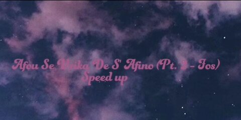 Afou se vrika de S'Afino (Pt. - Fos) Speed up