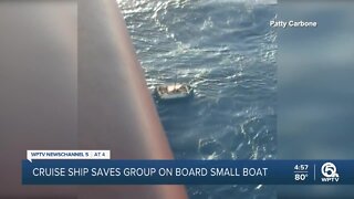 2 cruise ships rescue migrants on board small boats