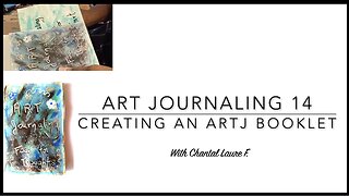 Art Journaling 14 - Using leftover papers to create an Art J Booklet