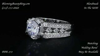 BBR 272 Vintage Style Diamond Engagement Ring Setting Handmade In The USA