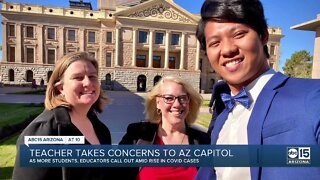 Teacher takes concerns to AZ Capitol