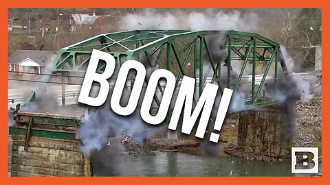 Boom! Crew Demolishes 89-Year-Old Bridge Using Controlled Explosion